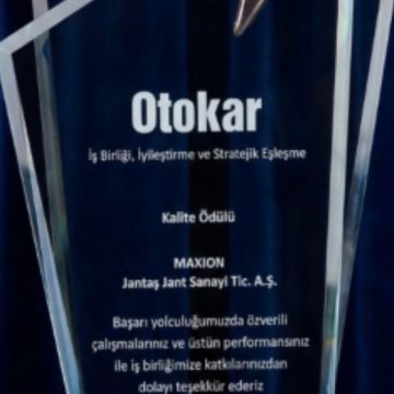 Maxion Jantaş’a Otokar’dan “Kalite Ödülü”