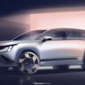 Škoda’nın Yeni Elektrikli Amiral Gemisi Peaq’in İlk Tasarım Çizimleri Paylaşıldı
