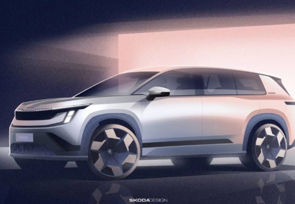 skoda (1) Škoda’nın Yeni Elektrikli Amiral Gemisi Peaq’in İlk Tasarım Çizimleri Paylaşıldı
